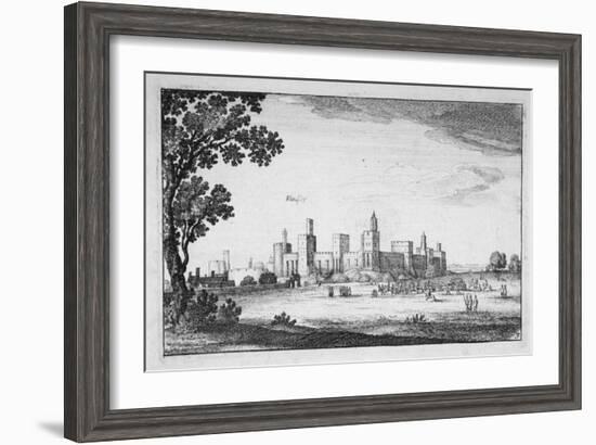 View of Windsor Castle, Berkshire, 1644-Wenceslaus Hollar-Framed Giclee Print