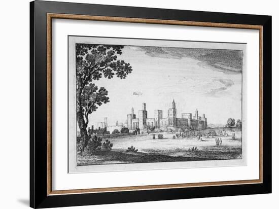 View of Windsor Castle, Berkshire, 1644-Wenceslaus Hollar-Framed Giclee Print