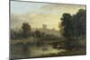 View of Windsor Castle from Across the Thames, 19th Century-George Hilditch-Mounted Giclee Print