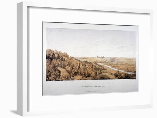 View of Windsor Castle from Egham Hill, Berkshire, 1851-Standidge & Co-Framed Giclee Print