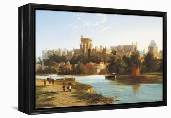 View of Windsor from the Thames-William Dommerson-Framed Premier Image Canvas