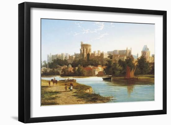 View of Windsor from the Thames-William Dommerson-Framed Giclee Print