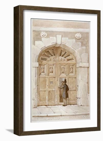 View of Wooden Gates Dated 1631, at No 46 Lime Street, 1855-James Findlay-Framed Giclee Print