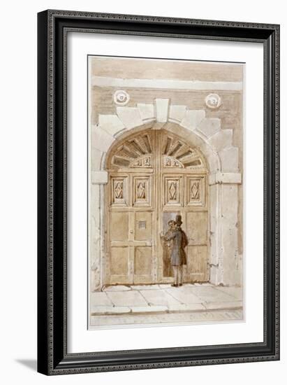 View of Wooden Gates Dated 1631, at No 46 Lime Street, 1855-James Findlay-Framed Giclee Print