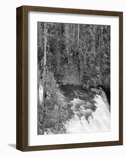 View of Yellowstone Firehole River Falls, Yellowstone National Park, Wyoming, USA-Scott T^ Smith-Framed Photographic Print