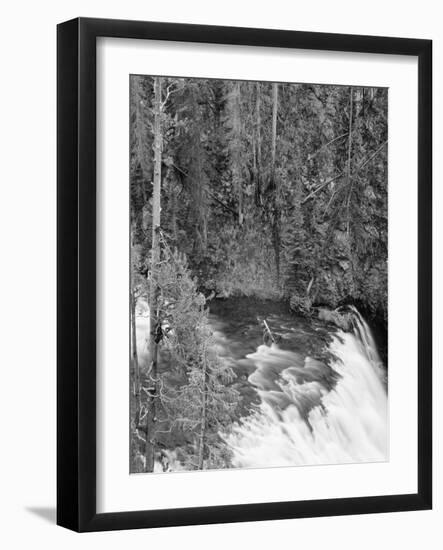 View of Yellowstone Firehole River Falls, Yellowstone National Park, Wyoming, USA-Scott T^ Smith-Framed Photographic Print