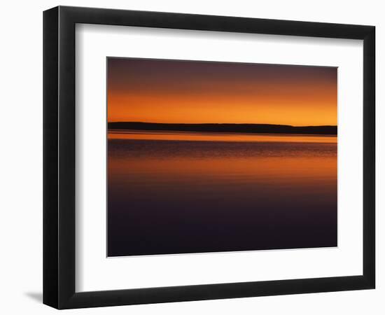 View of Yellowstone Lake at Sunset, Yellowstone National Park, Wyoming, USA-Scott T. Smith-Framed Photographic Print