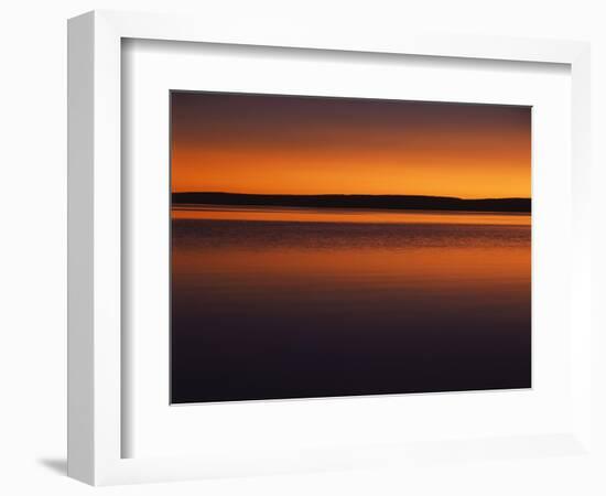 View of Yellowstone Lake at Sunset, Yellowstone National Park, Wyoming, USA-Scott T. Smith-Framed Photographic Print