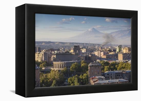 View of Yerevan and Mount Ararat from Cascade, Yerevan, Armenia, Central Asia, Asia-Jane Sweeney-Framed Premier Image Canvas