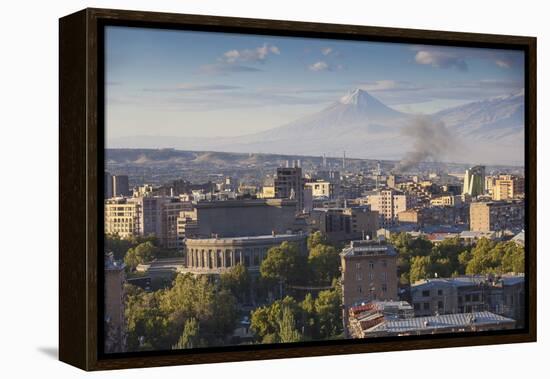 View of Yerevan and Mount Ararat from Cascade, Yerevan, Armenia, Central Asia, Asia-Jane Sweeney-Framed Premier Image Canvas