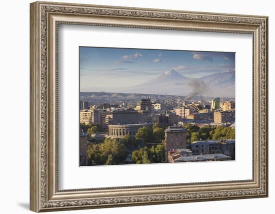 View of Yerevan and Mount Ararat from Cascade, Yerevan, Armenia, Central Asia, Asia-Jane Sweeney-Framed Photographic Print