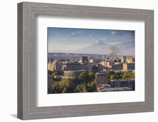 View of Yerevan and Mount Ararat from Cascade, Yerevan, Armenia, Central Asia, Asia-Jane Sweeney-Framed Photographic Print