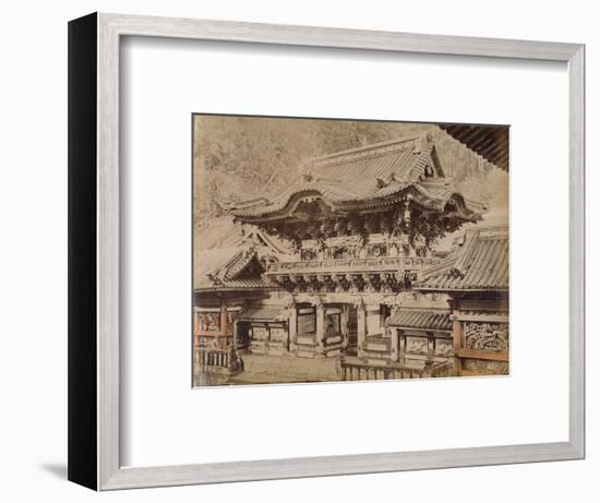 'View of Yomeimon Gate - Shinto Temple Nikko', c1890-1900-Unknown-Framed Photographic Print