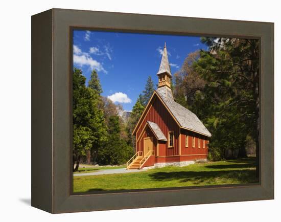 View of Yosemite Chapel in Springtime, Yosemite National Park, California, Usa-Dennis Flaherty-Framed Premier Image Canvas