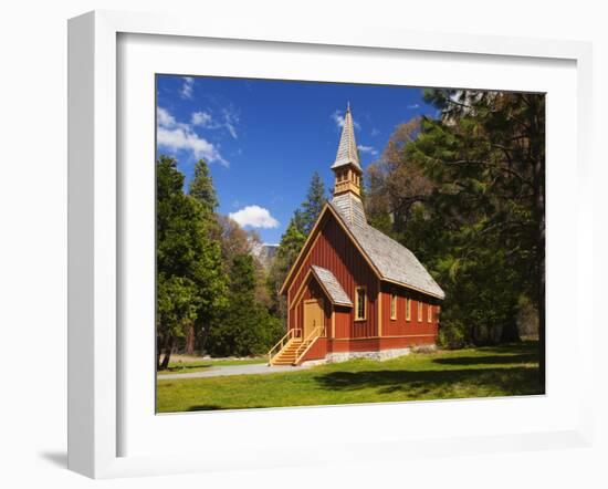 View of Yosemite Chapel in Springtime, Yosemite National Park, California, Usa-Dennis Flaherty-Framed Photographic Print