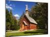 View of Yosemite Chapel in Springtime, Yosemite National Park, California, Usa-Dennis Flaherty-Mounted Photographic Print