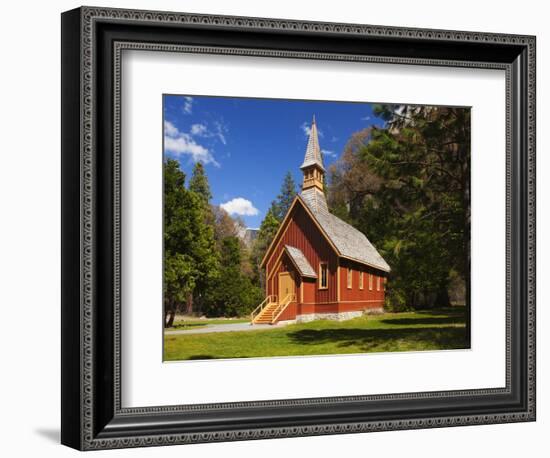 View of Yosemite Chapel in Springtime, Yosemite National Park, California, Usa-Dennis Flaherty-Framed Photographic Print