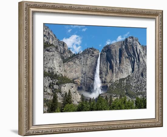 View of Yosemite Falls in Spring, Yosemite National Park, California, USA-null-Framed Photographic Print