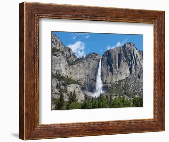 View of Yosemite Falls in Spring, Yosemite National Park, California, USA-null-Framed Photographic Print