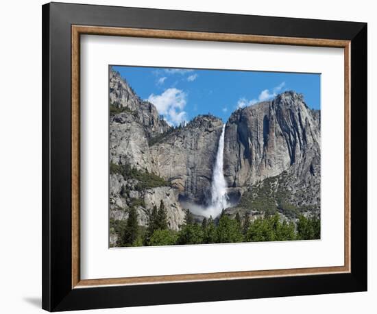 View of Yosemite Falls in Spring, Yosemite National Park, California, USA-null-Framed Photographic Print