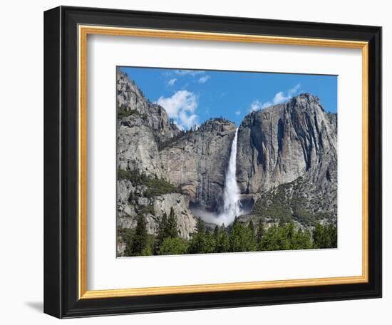 View of Yosemite Falls in Spring, Yosemite National Park, California, USA-null-Framed Photographic Print