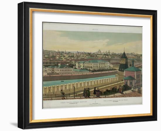 View of Zamoskvorechye from the Kremlin Wall (From a Panoramic View of Moscow in 10 Part), Ca 1848-Philippe Benoist-Framed Giclee Print