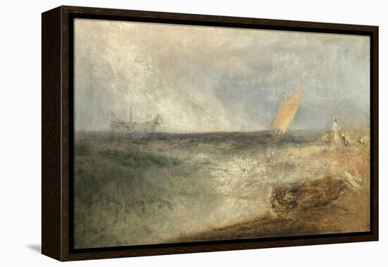 View off Margate, Evening, C.1840 (Oil on Canvas)-Joseph Mallord William Turner-Framed Premier Image Canvas