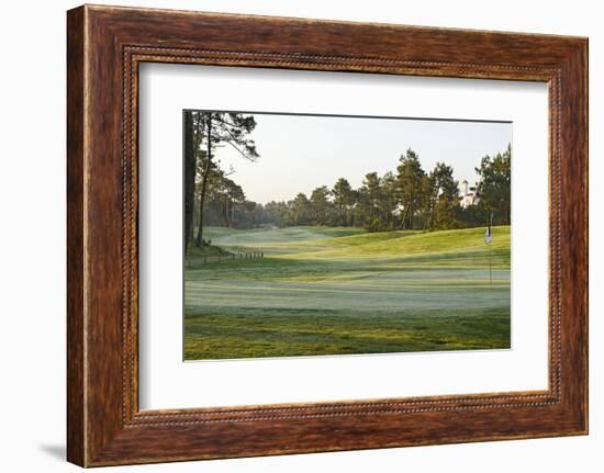 View on a Golf Course with Ground Fog, Praia D'El Rey, Atlantic Coast-Axel Schmies-Framed Photographic Print