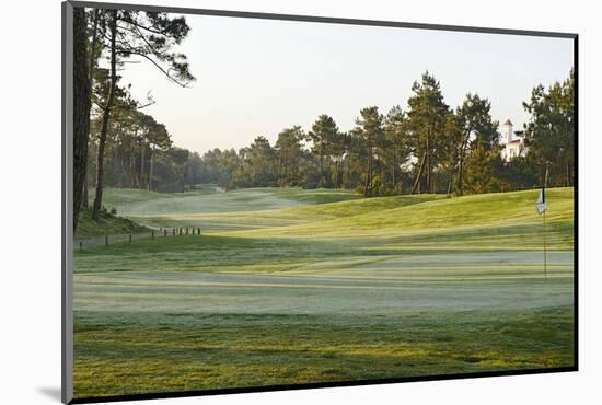 View on a Golf Course with Ground Fog, Praia D'El Rey, Atlantic Coast-Axel Schmies-Mounted Photographic Print
