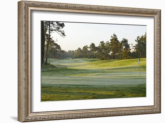 View on a Golf Course with Ground Fog, Praia D'El Rey, Atlantic Coast-Axel Schmies-Framed Photographic Print