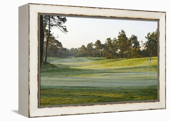 View on a Golf Course with Ground Fog, Praia D'El Rey, Atlantic Coast-Axel Schmies-Framed Premier Image Canvas