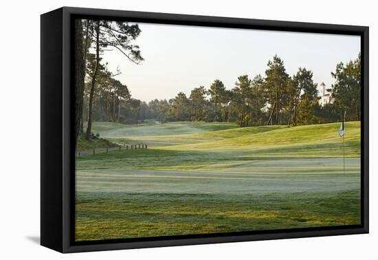 View on a Golf Course with Ground Fog, Praia D'El Rey, Atlantic Coast-Axel Schmies-Framed Premier Image Canvas