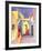 View on an Alley-Auguste Macke-Framed Art Print