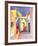 View on an Alley-Auguste Macke-Framed Art Print