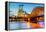 View on Cologne Cathedral and Hohenzollern Bridge, Germany-sborisov-Framed Premier Image Canvas