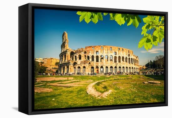 View on Colosseum in Rome, Italy-sborisov-Framed Premier Image Canvas