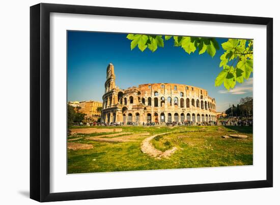 View on Colosseum in Rome, Italy-sborisov-Framed Photographic Print