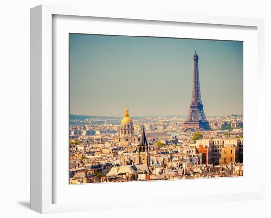 View On Eiffel Tower, Paris, France-sborisov-Framed Photographic Print