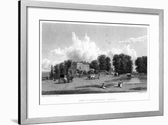 View on Hampstead Heath, London, 19th Century-E Finden-Framed Giclee Print