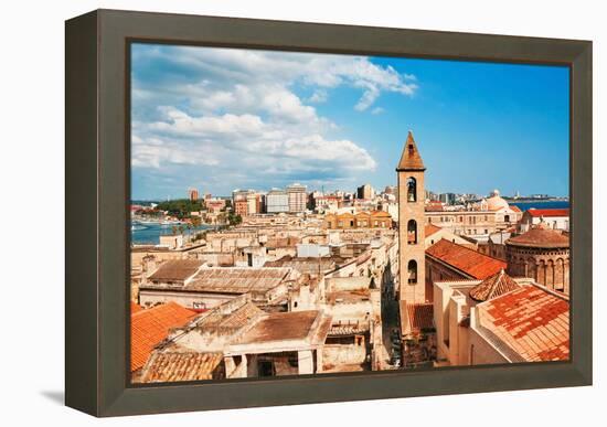 View on Naples Old Town under Blue Sky. Italy-dmitry kushch-Framed Premier Image Canvas