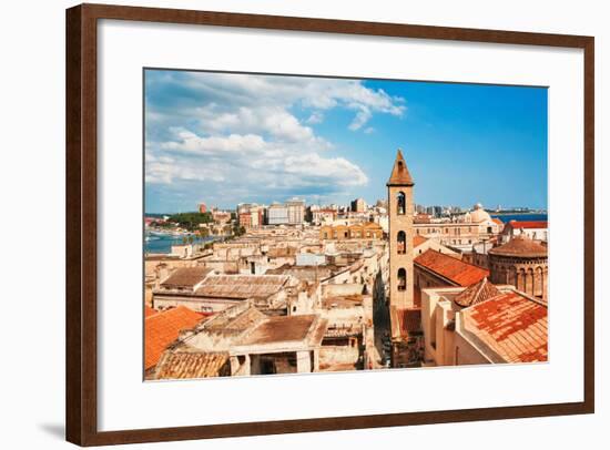 View on Naples Old Town under Blue Sky. Italy-dmitry kushch-Framed Photographic Print