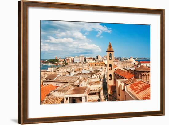 View on Naples Old Town under Blue Sky. Italy-dmitry kushch-Framed Photographic Print