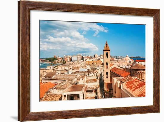 View on Naples Old Town under Blue Sky. Italy-dmitry kushch-Framed Photographic Print