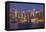 View on Night Manhattan, New York-sborisov-Framed Premier Image Canvas