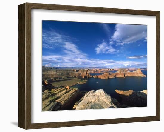 View on Padre Bay, Lake Powell, Utah, USA-Stefano Amantini-Framed Photographic Print