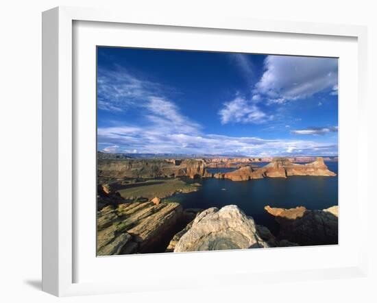 View on Padre Bay, Lake Powell, Utah, USA-Stefano Amantini-Framed Photographic Print