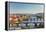 View on Prague Bridges at Sunset-sborisov-Framed Premier Image Canvas