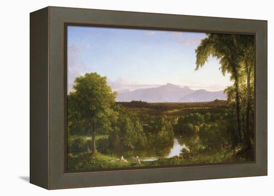 View on the Catskill - Early Autumn-Thomas Cole-Framed Stretched Canvas