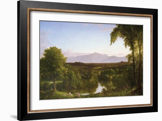 View on the Catskill - Early Autumn-Thomas Cole-Framed Art Print