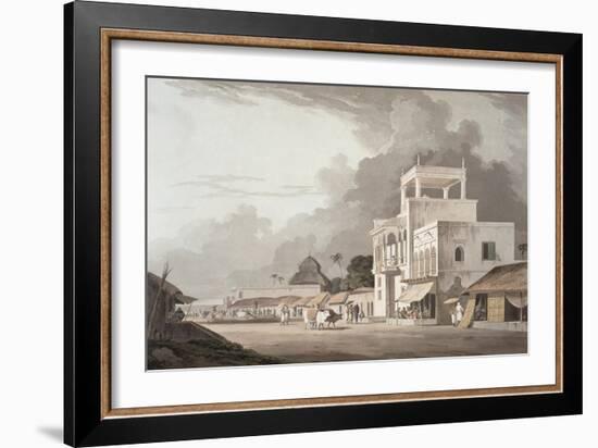 View on the Chitpore Road, Calcutta, Plate II from Oriental Scenery, Published 1797-Thomas & William Daniell-Framed Giclee Print